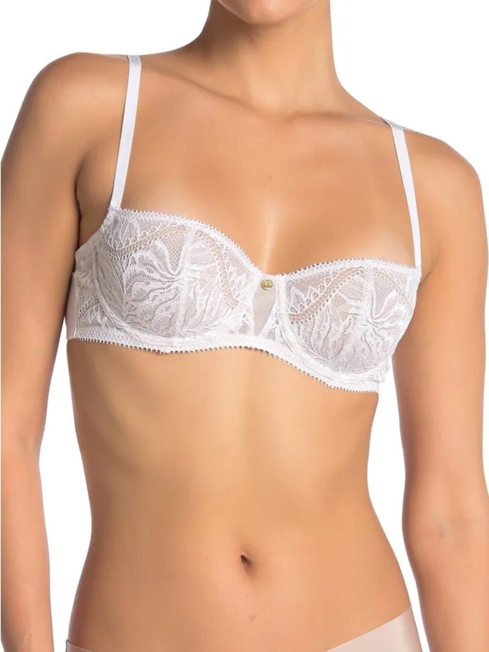 NWT NATORI White Lace “Bella” Balconette Bra Sz. 34C